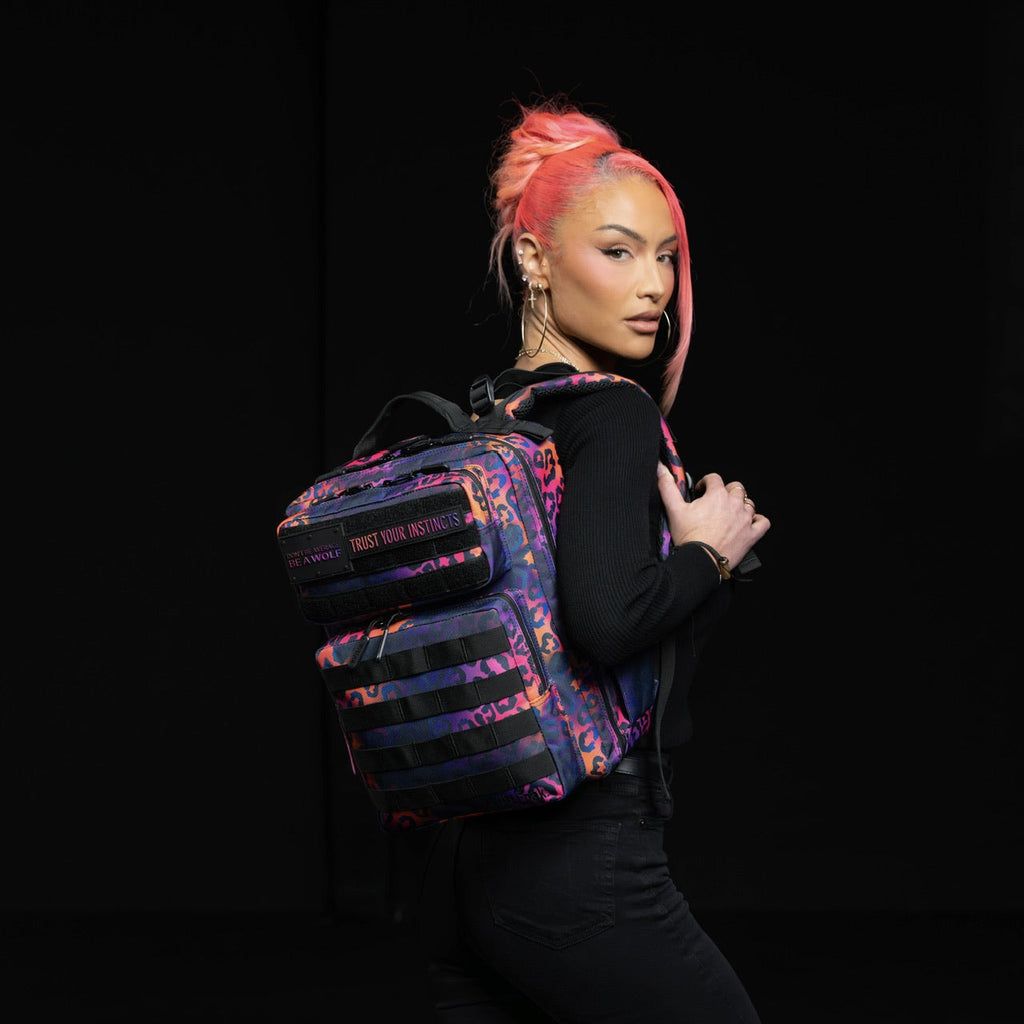 15L Backpack Neon Leopard