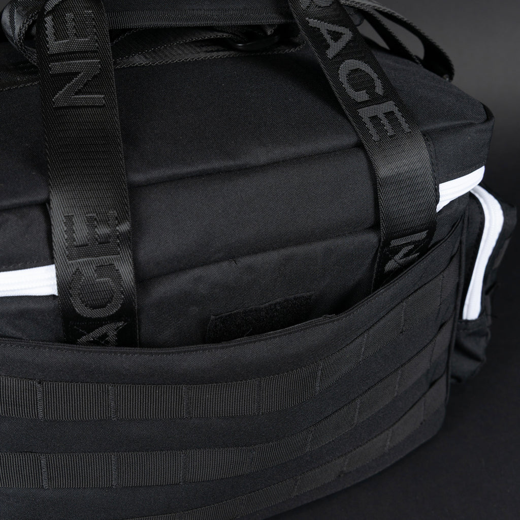 20L Alpha Black with White Accents Tactical Lunch Box