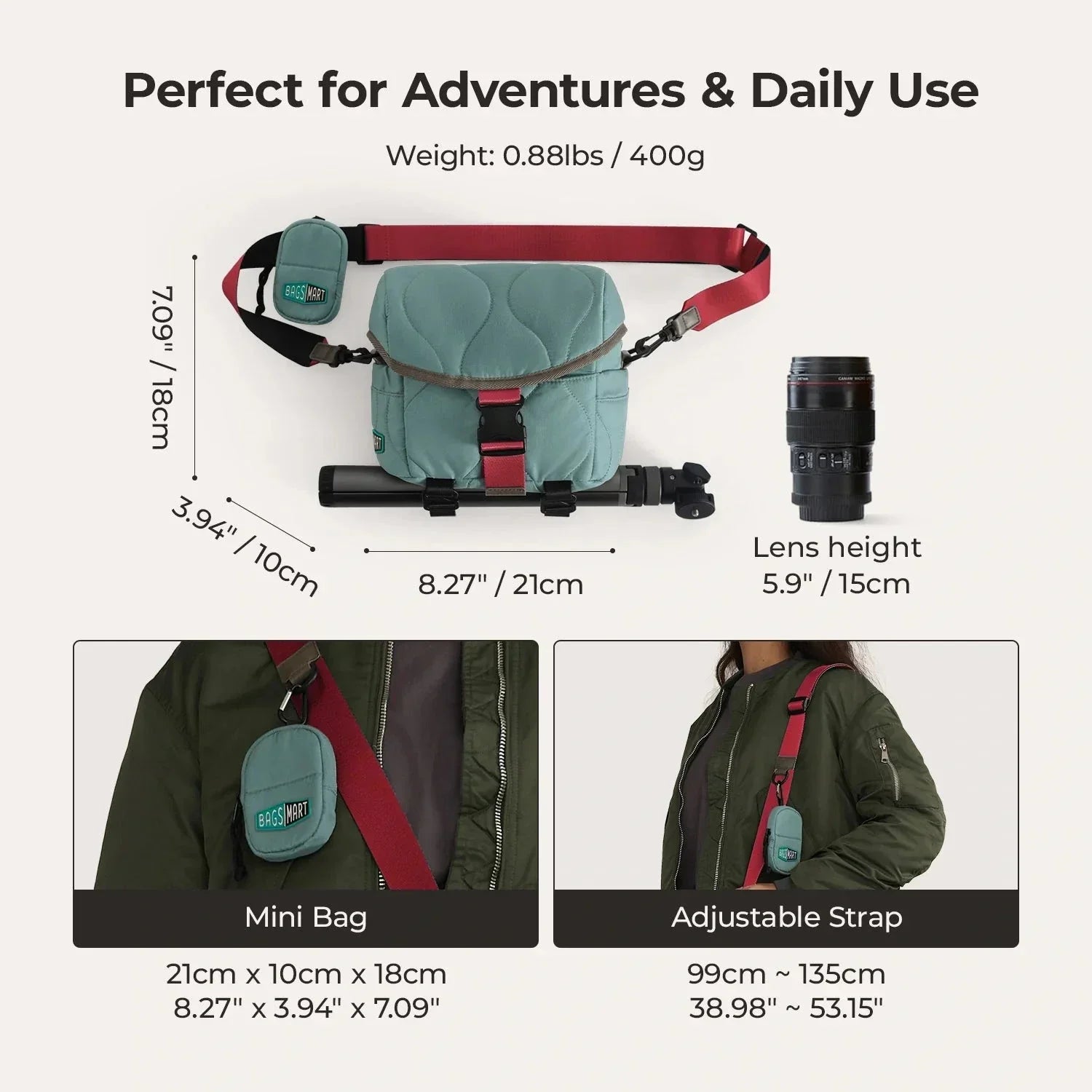 (FREE GIFT) Paz 4L Camera Sling